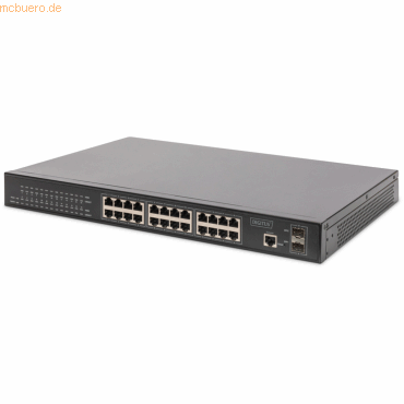 Assmann DIGITUS 24-Port L2+ Managed GE PoE+ Switch 2xSFP DN-95352
