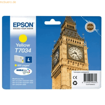Epson Tintenpatrone Epson T70344010 gelb