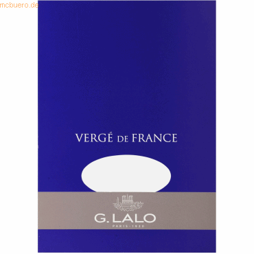 5 x Lalo Schreibblock Verge de France A5 50 Blatt wei