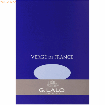 5 x Lalo Schreibblock Verge de France A5 50 Blatt blau