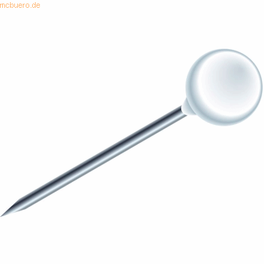 Exacompta Rundkopfnadeln 4mm wei VE=100 Stck