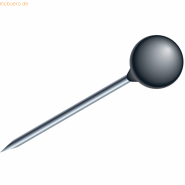 Exacompta Rundkopfnadeln 4mm schwarz VE=100 Stck