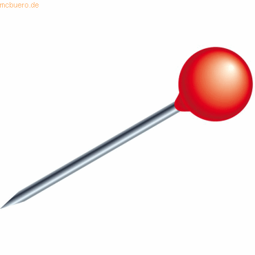 Exacompta Rundkopfnadeln 4mm rot VE=100 Stck