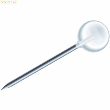Exacompta Rundkopfnadeln 4mm glasklar VE=100 Stck