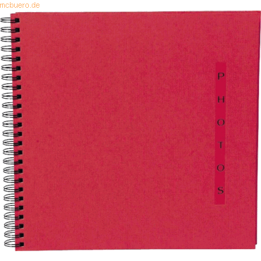 Exacompta Spiralalbum Design 32X32cm 60 Seiten rot