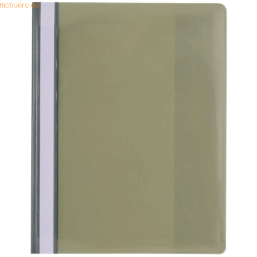 10 x Exacompta Sichthefter A4 PVC mit Innentasche grau
