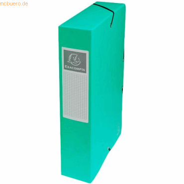 8 x Exacompta Sammelbox A4 60mm Manila-Karton grn