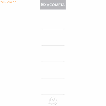 Exacompta Einsteckrckenschilder 50mm VE=10 Stck