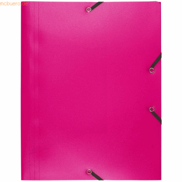 30 x Exacompta Eckspannmappe A4 PP 400my fuchsia