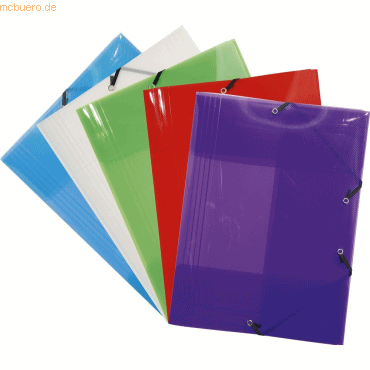 25 x Exacompta Sammelmappe A4 PP Fllhhe: 500 Blatt farbig sortiert