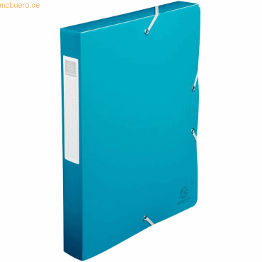 8 x Exacompta Sammelbox Uni A4 40mm PP grn