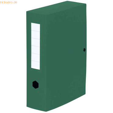 10 x Exacompta Sammelbox A4 80mm PP grn