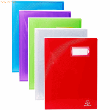 12 x Exacompta Sichtbuch Crystal A4 30 Hllen mit Beschriftungsfenster