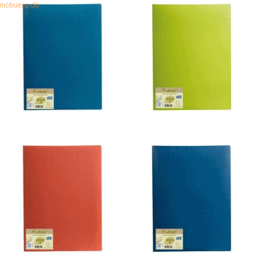 12 x Exacompta Sichtbuch Forever A4 30 Hllen farbig sortiert