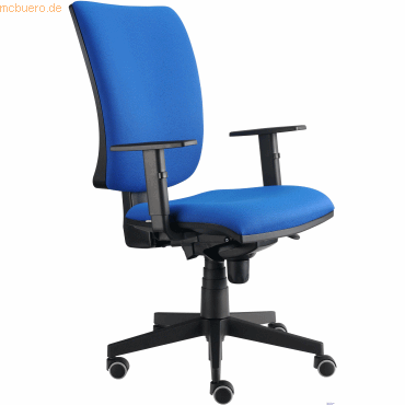mcbuero.de Brodrehstuhl Solid 1 blau