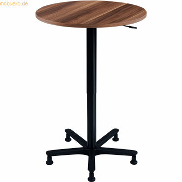 mcbuero.de Sulentisch 80cm Zwetsch/schwarz