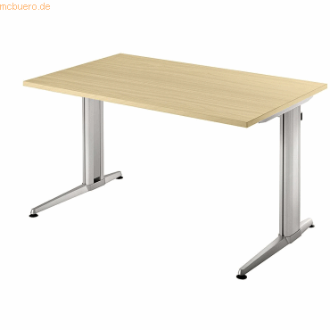 mcbuero.de Schreibtisch 1200x800mm Ahorn