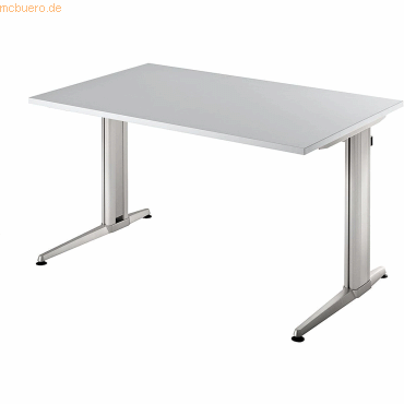 mcbuero.de Schreibtisch 1200x800mm Grau