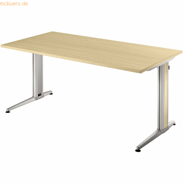 mcbuero.de Schreibtisch 1600x800mm Ahorn