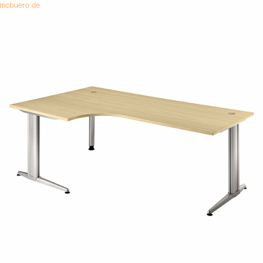 mcbuero.de Schreibtisch 2000x1200mm Ahorn