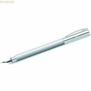 Faber Castell Fllhalter Ambition Schaft aus Edelstahl Feder M in Gesc