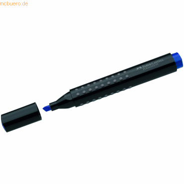 10 x Faber Castell Permanentmarker Grip 1503 Keil nachfllbar 1-3 blau