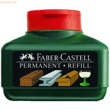 4 x Faber Castell Permanentmarker Grip Refill 30 ml rot