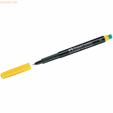 10 x Faber Castell CD-Marker Multimark wasserfest ca. 0,6 mm gelb