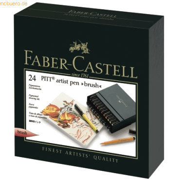Faber Castell Tuschestift Pitt Artist Pen Spitze: Brush 24er Atelierbo