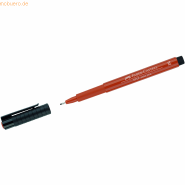 10 x Faber Castell Tuschestift Pitt Artist Pen Spitze: M rtel