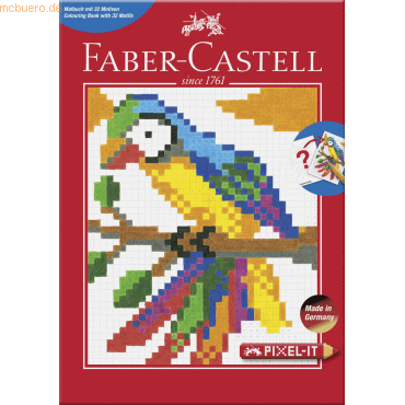 5 x Faber Castell Ausmalbuch A4 Pixel-it 32 Motive