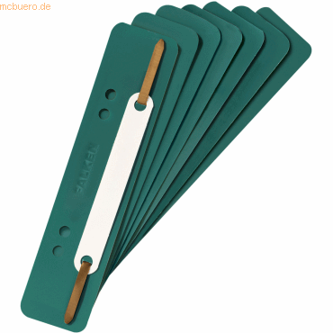 1000 x Falken Heftstreifen 34x150mm PP mit Plastikdeckleiste grn