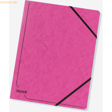 Falken Eckspanner A4 Colorspan-Karton 355g/qm fuchsia