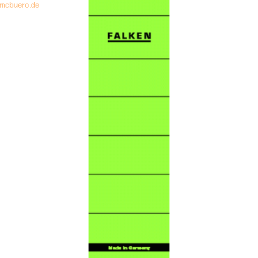 10 x Falken Ordnerrckenschilder selbstklebend 60x190mm VE=10 Stck gr
