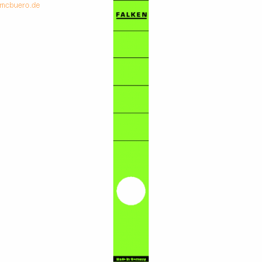 10 x Falken Ordnerrckenschilder selbstklebend 36x290mm VE=10 Stck gr