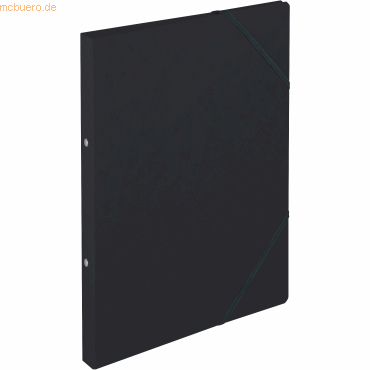 Falken Ringhefter A4 Colorspan-Karton 355g/qm 2-Ring-Mechanik schwarz