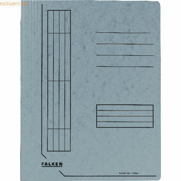 25 x Falken Spiralhefter A4 Colorspan-Karton 355g/qm kaufm. Heftung gr