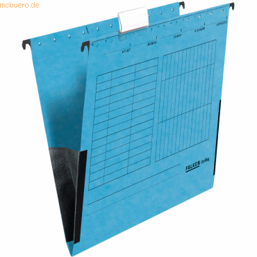 Falken Hngetasche UniReg Kraftkarton 230g/qm mit Leinenfrschen blau