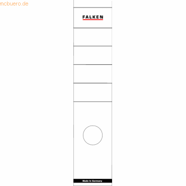 10 x Falken Ordnerrckenschilder 60x290mm selbstklebend wei VE=10 St