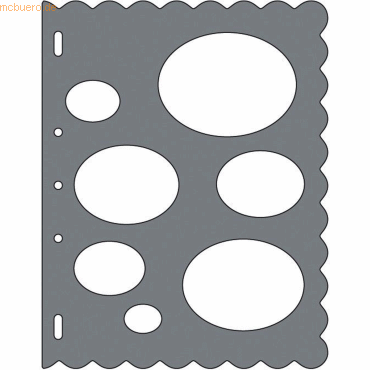 Fiskars ShapeCutter Schablone Ovale