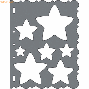 Fiskars ShapeCutter Schablone Sterne