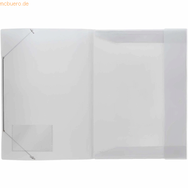 10 x Foldersys Eckspanner-Mappe A3 PP transparent