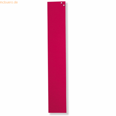 Franken Glasmagnettafel 10x60cm rot