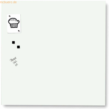 Franken Glasmagnettafel 45x45cm wei