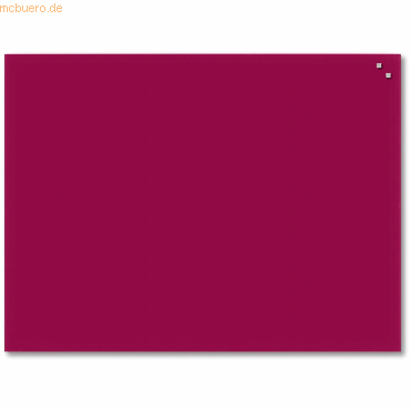 Franken Glasmagnettafel 60x80cm rot
