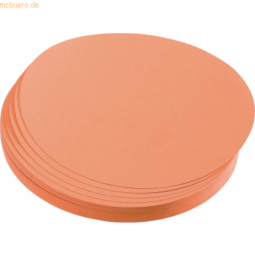 Franken Moderations-Karte Kreis 19,5cm Orange 500 Stck