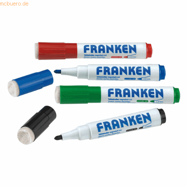 Franken Tafelschreiber KombiMarker 1-3mm farblich sortiert 4 Stck