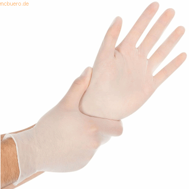 10 x Hygonorm Nitril-Handschuh Allfood Safe puderfrei L 24cm transpare