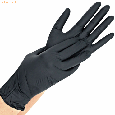 10 x HygoStar Nitril-Handschuh Safe Light puderfrei XXL 24cm schwarz V