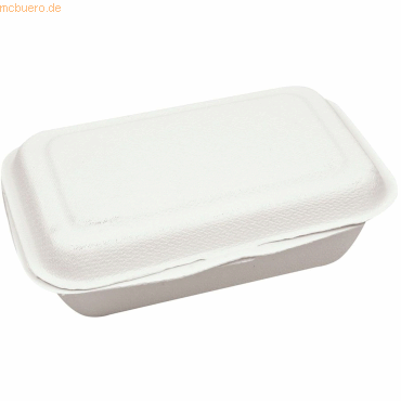 10 x NatureStar Einweg-Hamburger-Box 17x12,5cm VE=50 Stück weiß